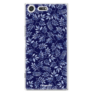 Plastové puzdro iSaprio - Blue Leaves 05 - Sony Xperia XZ Premium