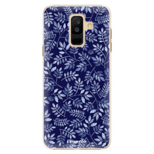 Plastové puzdro iSaprio - Blue Leaves 05 - Samsung Galaxy A6+