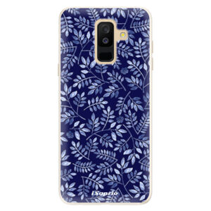 Silikónové puzdro iSaprio - Blue Leaves 05 - Samsung Galaxy A6+