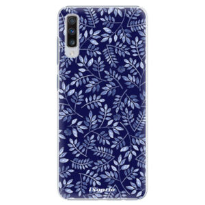 Plastové puzdro iSaprio - Blue Leaves 05 - Samsung Galaxy A70