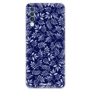 Odolné silikónové puzdro iSaprio - Blue Leaves 05 - Samsung Galaxy A50