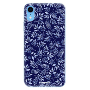 Odolné silikónové puzdro iSaprio - Blue Leaves 05 - iPhone XR