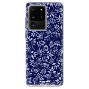 Plastové puzdro iSaprio - Blue Leaves 05 - Samsung Galaxy S20 Ultra