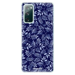 Odolné silikónové puzdro iSaprio - Blue Leaves 05 - Samsung Galaxy S20 FE