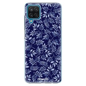 Plastové puzdro iSaprio - Blue Leaves 05 - Samsung Galaxy A12