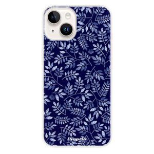 Odolné silikónové puzdro iSaprio - Blue Leaves 05 - iPhone 15 Plus