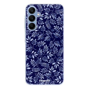 Odolné silikónové puzdro iSaprio - Blue Leaves 05 - Samsung Galaxy A25 5G