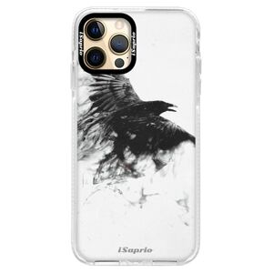 Silikónové puzdro Bumper iSaprio - Dark Bird 01 - iPhone 12 Pro