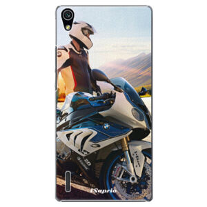 Plastové puzdro iSaprio - Motorcycle 10 - Huawei Ascend P7