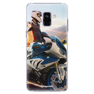 Plastové puzdro iSaprio - Motorcycle 10 - Samsung Galaxy A8+