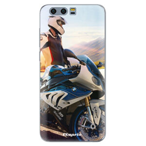 Silikónové puzdro iSaprio - Motorcycle 10 - Huawei Honor 9