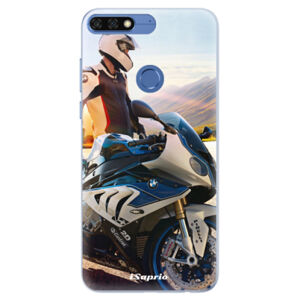 Silikónové puzdro iSaprio - Motorcycle 10 - Huawei Honor 7C
