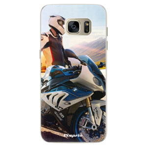 Silikónové puzdro iSaprio - Motorcycle 10 - Samsung Galaxy S7 Edge