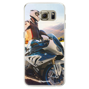 Silikónové puzdro iSaprio - Motorcycle 10 - Samsung Galaxy S6 Edge