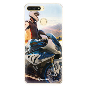 Silikónové puzdro iSaprio - Motorcycle 10 - Huawei Honor 7A