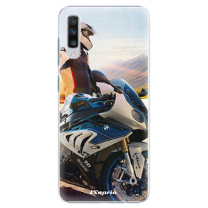 Plastové puzdro iSaprio - Motorcycle 10 - Samsung Galaxy A70