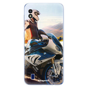 Odolné silikónové puzdro iSaprio - Motorcycle 10 - Samsung Galaxy A10