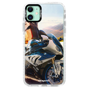 Silikónové puzdro Bumper iSaprio - Motorcycle 10 - iPhone 11