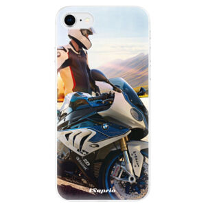 Odolné silikónové puzdro iSaprio - Motorcycle 10 - iPhone SE 2020