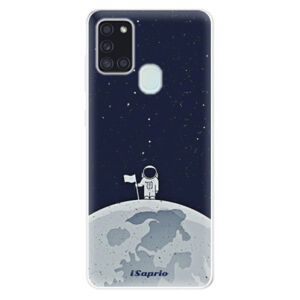 Odolné silikónové puzdro iSaprio - On The Moon 10 - Samsung Galaxy A21s