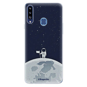 Odolné silikónové puzdro iSaprio - On The Moon 10 - Samsung Galaxy A20s