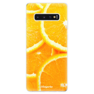 Odolné silikonové pouzdro iSaprio - Orange 10 - Samsung Galaxy S10+