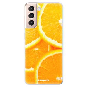 Odolné silikónové puzdro iSaprio - Orange 10 - Samsung Galaxy S21
