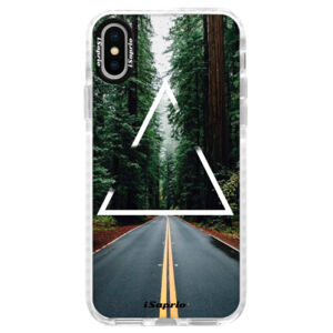 Silikónové púzdro Bumper iSaprio - Triangle 01 - iPhone X