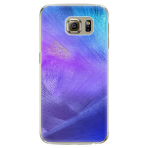 Plastové puzdro iSaprio - Purple Feathers - Samsung Galaxy S6 Edge