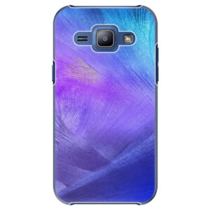 Plastové puzdro iSaprio - Purple Feathers - Samsung Galaxy J1