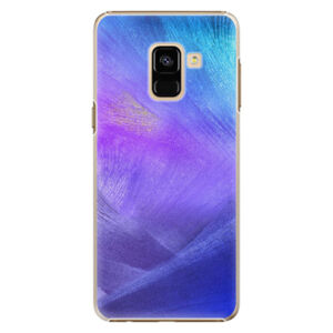 Plastové puzdro iSaprio - Purple Feathers - Samsung Galaxy A8 2018