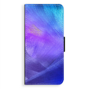 Flipové puzdro iSaprio - Purple Feathers - Samsung Galaxy A8 Plus