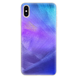Silikónové puzdro iSaprio - Purple Feathers - iPhone XS Max