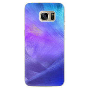 Silikónové puzdro iSaprio - Purple Feathers - Samsung Galaxy S7 Edge
