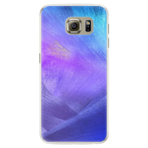 Silikónové puzdro iSaprio - Purple Feathers - Samsung Galaxy S6 Edge