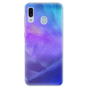Plastové puzdro iSaprio - Purple Feathers - Samsung Galaxy A30