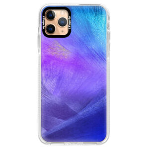 Silikónové puzdro Bumper iSaprio - Purple Feathers - iPhone 11 Pro Max