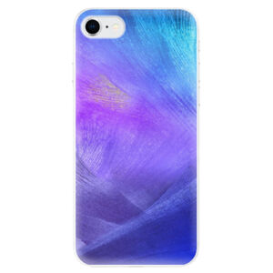 Odolné silikónové puzdro iSaprio - Purple Feathers - iPhone SE 2020