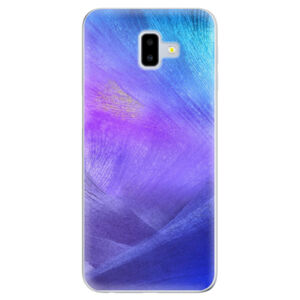 Odolné silikónové puzdro iSaprio - Purple Feathers - Samsung Galaxy J6+