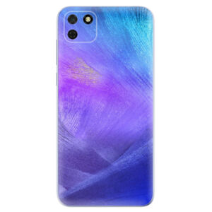 Odolné silikónové puzdro iSaprio - Purple Feathers - Huawei Y5p
