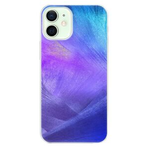 Odolné silikónové puzdro iSaprio - Purple Feathers - iPhone 12