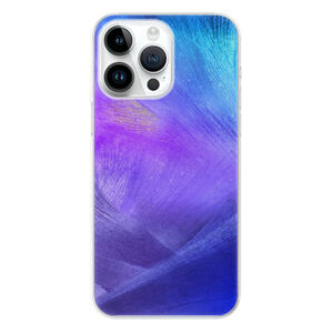 Odolné silikónové puzdro iSaprio - Purple Feathers - iPhone 15 Pro Max