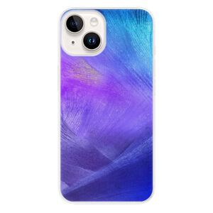 Odolné silikónové puzdro iSaprio - Purple Feathers - iPhone 15 Plus