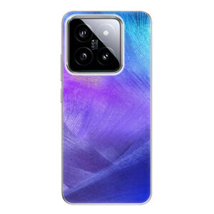 Odolné silikónové puzdro iSaprio - Purple Feathers - Xiaomi 14
