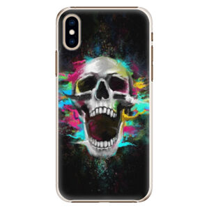 Plastové puzdro iSaprio - Skull in Colors - iPhone XS