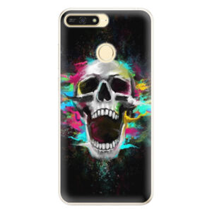 Silikónové puzdro iSaprio - Skull in Colors - Huawei Honor 7A