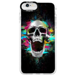 Silikónové púzdro Bumper iSaprio - Skull in Colors - iPhone 6/6S