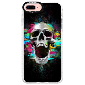 Silikónové púzdro Bumper iSaprio - Skull in Colors - iPhone 7 Plus