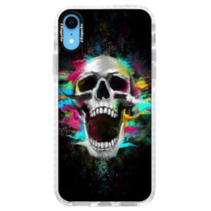 Silikónové púzdro Bumper iSaprio - Skull in Colors - iPhone XR