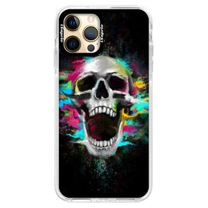 Silikónové puzdro Bumper iSaprio - Skull in Colors - iPhone 12 Pro